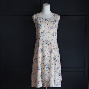 Pamrandy Pantel | Vintage Cottagecore, Sleeveless Midi Dress - 90s Aesthetic